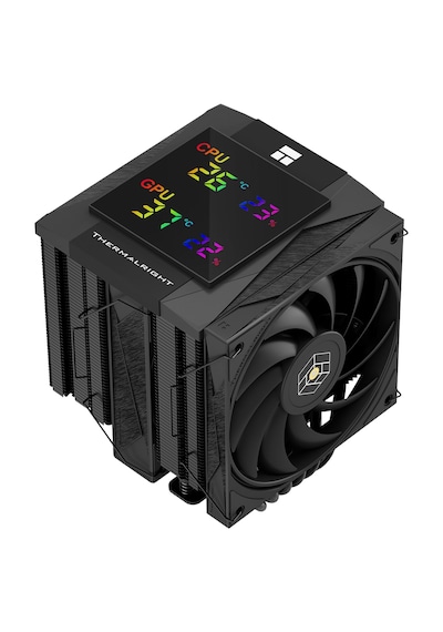 Thermalright Royal Knight 120 Digital Black Tl-h12-x28 120mm 6 X 6mm Isı Borulu Intel-amd Uyumlu Hava Soğutucu 120MM FAN