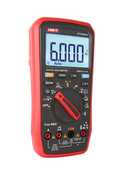 Ut17b Max Dijital Multimetre 1000v 6000 Sayım Multimetre Test Cihazı Vfd True Rms Voltmetre Ampermetre Vfd İnverter Ölçümü Ac/dc Voltaj
