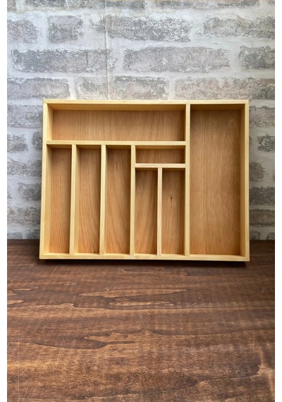 45x35 Cm Ahşap Kaşıklık Çekmece İçi Yemek Takımı Ve Servis Gereçleri Düzenleyici Organizer
