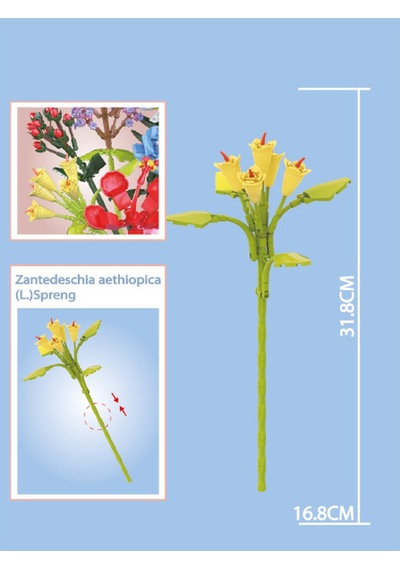 Blok Çiçek 67 Parça Gelin Çiçeği