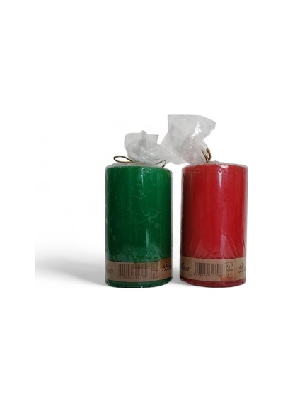 Yılbaşı Mum 7x12 Cm Karışık Renkli