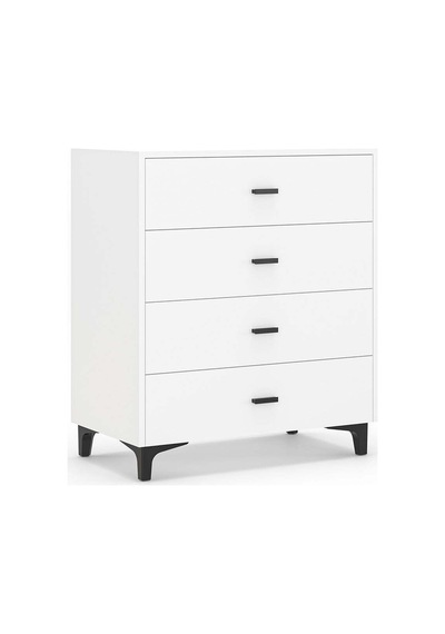 Riva 4 Çekmeceli Şifonyer Yatak Odası Bebek Odası Beyaz Modern Tasarım Fonksiyonel Kullanım Beyaz Beyaz Riva 4 Çekmeceli Şifonyer Yatak Odası Bebek Odası Beyaz Modern Tasarım Fonksiyonel Kullanım Beyaz Beyaz