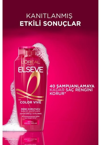 5'li Elseve Color Vive Renk Koruyucu Bakım Şampuanı 300 Ml pkt5colorvivekoruset-10590 Boyalı