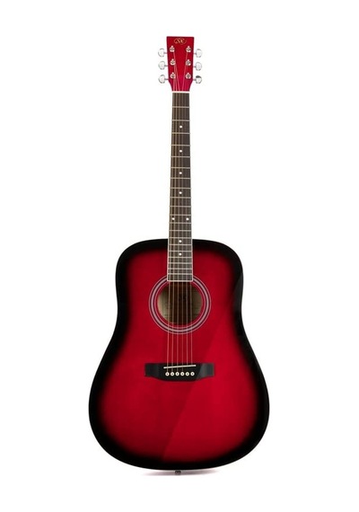 Sx Sd104rds Akustik Gitar Kırmızı