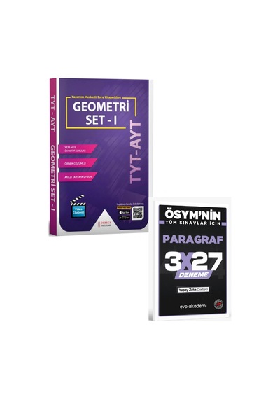 2027 Sonuç 2027 Tyt - Ayt Geometri Set 1 + Evp Akademi Paragraf