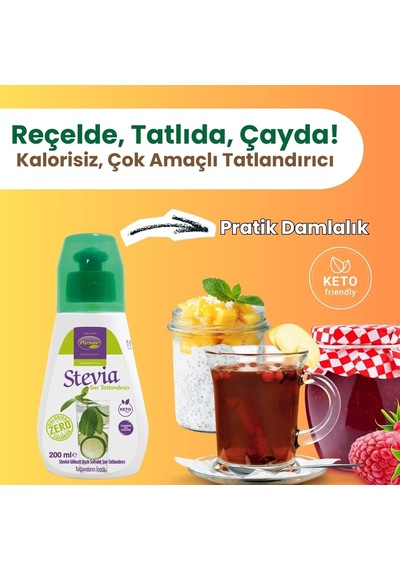 Stevia Sıvı Tatlandırıcı 200 Ml Stevia Bazlı Diğer