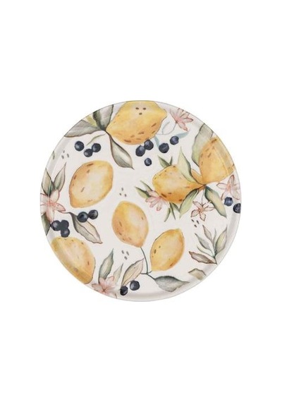The Mia Limoncello Ayaklı Servis Tabağı 19 Cm Lmn016 Beyaz