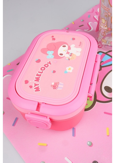 X Dekomus Lisanslı My Melody 500 Ml Matara,3 Bölmeli Beslenme Kabı,beslenme Örtüsü Seti Diğer