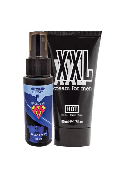 Süper Bonie Machoman 60 Ml Erkeklere Özel Zaman Spreyi + Hotxxl Erkek Özel Kısım Krem Diğer