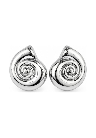 Cm Jewelry Sarmal Gümüş Renk Çelik Küpe