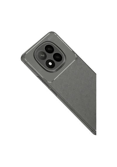 Durukar Redmi Note 14 Pro Plus Kılıf Auto Focus Karbon Kapak - Gri