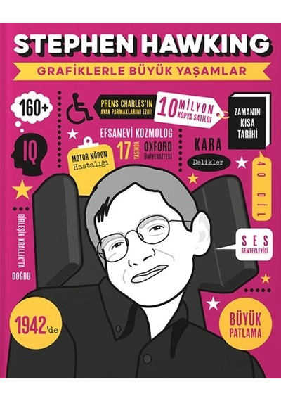 Stephen Hawking Grafiklerle Büyük Yaşamlar Ciltli