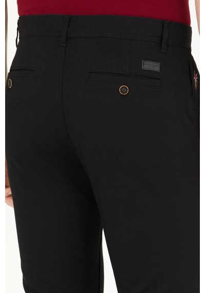 U.S. Polo Assn. U S Polo Assn Yandan Cepli Siyah Erkek Pantolon 1600639 001