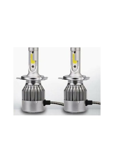 H4 Beyaz Led Xenon (10800Lm) Zenon Şimşek Etkili Far Ampülü Ücret