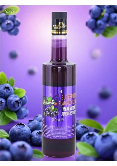 Yaban Mersini Aromalı Şurup 700 Ml