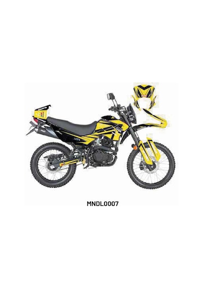 Mondial X-treme "fox Yellow" Tasarım Motosiklet Sticker Etiket Modeli