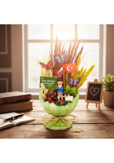 Küçük Kırık Yumurta Teraryum - Öğretmenler Günü Hediyesi