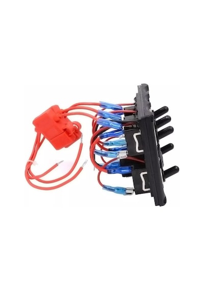 5'li ON-OFF Toggle Switch Panel - Çakmaklık Çıkışlı
