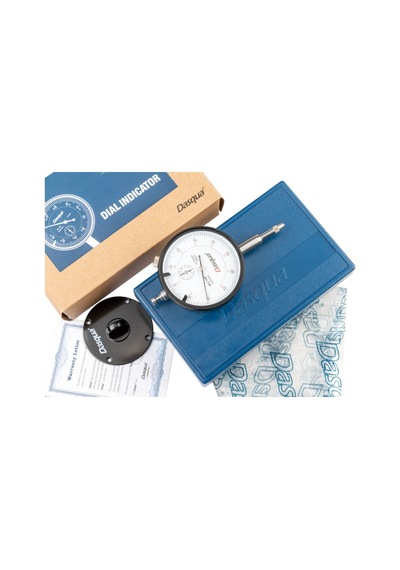 Dasqua 0-10mm Komparatör Saati Darbeye Dayanıklı 0.01mm 5121-1205