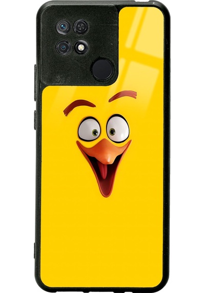 Xiaomi Redmi 10a - 10c Yellow Tasarımlı Glossy Telefon Kılıfı Siyah