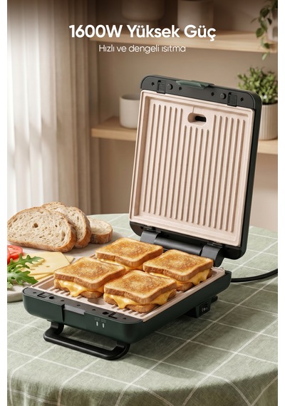 Fressi TM26 Duobello 1800 W 4 Dilim Tost Ve Izgara Makinesi