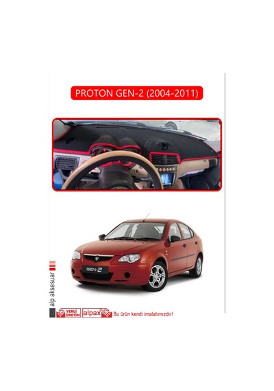 Proton Gen-2 2004-2011 Torpido Koruma Halısı Kırmızı Kenar