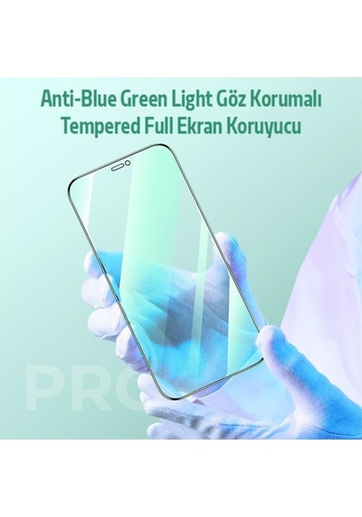 Ally Apple Uyumlu   iPhone 12 Pro Max Anti -Blue Green Light Göz Korumalı Temper