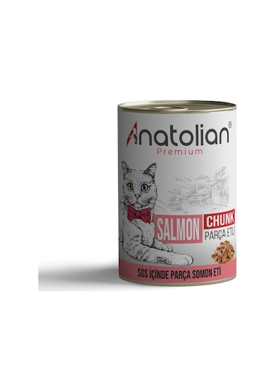 Anatolian Premium Somonlu Parça Etli Yetişkin Kedi Konservesi 400 g