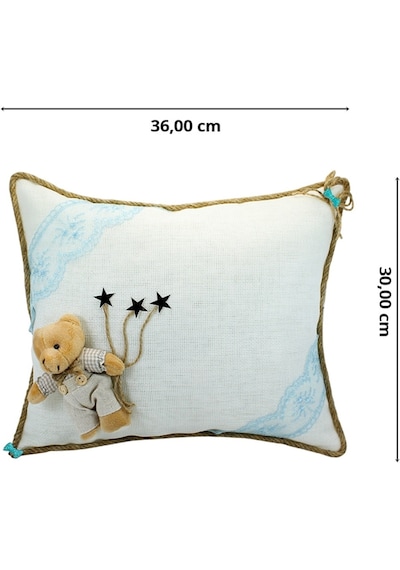 Süslebabypartystore Takı Yastığı, Keten Kumaş - Erkek Bebek Çok Renkli