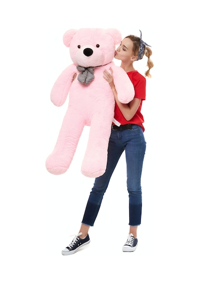 Kuki Oyuncak 120Cm Sevimli Pembe Peluş Ayı