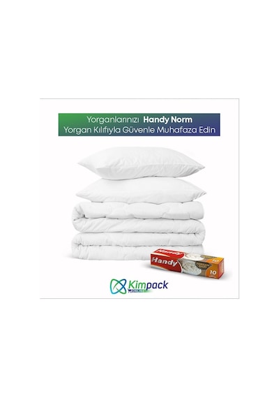 Handy Vakumsuz Şeffaf Yorgan Yastık Battaniye Nevresim Kılıfı Poşeti Torbası - 10 Adetlik 3 Kutu