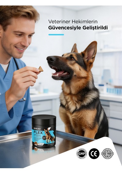 Cutepet Flex Köpek Eklem Ve Kemik Sağlığı Tableti 60 Adet Glukozamin, Kondroitin, Msm Destekli