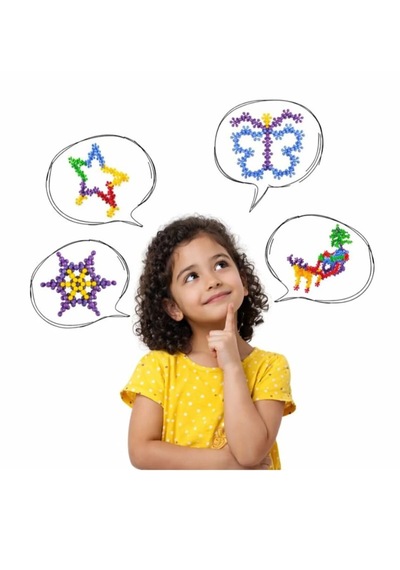 Master Molecules 120 Parça 5 Renk Eğitici Yaratıcı Molekül Stem Oyuncak Fitalar İçermez