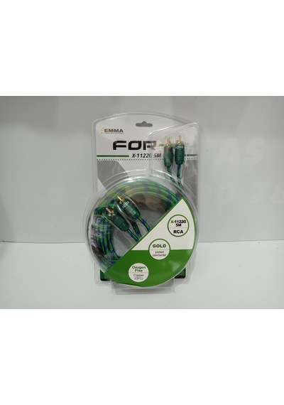 For-x OFC Rca Kablosu 5 Metre – For-x X-1122G-5 Profesyonel Rca K