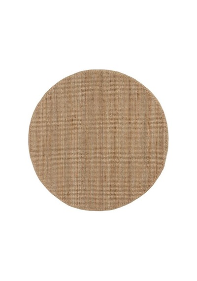 Ikea Lohals Jüt Halı, Natürel, 130 Cm, Yuvarlak