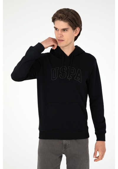 U.S. Polo Assn. Erkek Siyah Basic Sweatshirt 50295175-VR046