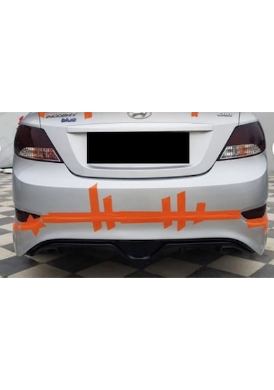 Hyundai Accent Blue Custom Arka Tampon Eki Difüzör