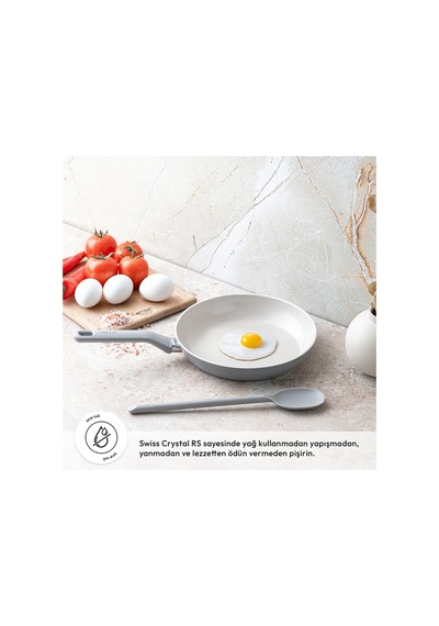 Swiss Cyrstal Rs Tava Gri 26 Cm