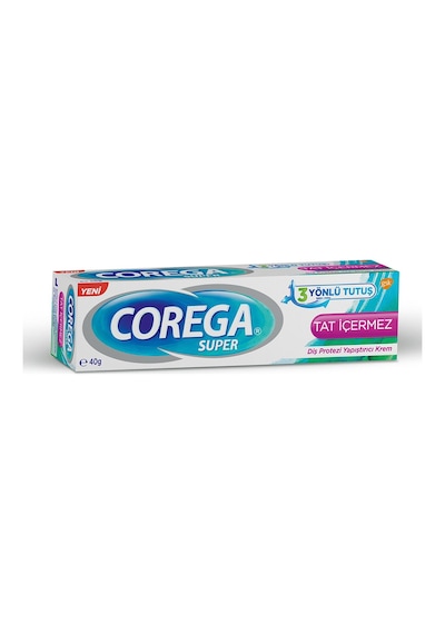 Corega Super Protez 3 Yönlü Tutuş Yapıştırıcı Tatsız Krem 40 G