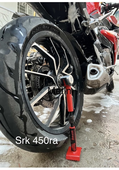 Tek Maşalı Motosikletler İçin Motosiklet Krikosu 28-42 Mm Kırmızı