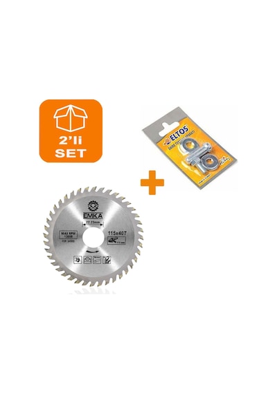 Emka Daire Testere Bıçağı Ahşap Testeresi 115 MM+ Matkap Aparatı