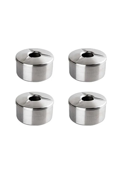 4'lü Derin Metal Küllük Seti, Dayanıklı Ve Kullanışlı