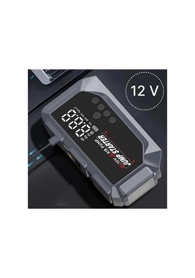 Magicool Vtn-605 Şarjlı 12.000 Mah Taşınabilir Çantalı Araç Akü Şarj Takviyeli Işıklı Hava Kompresörü