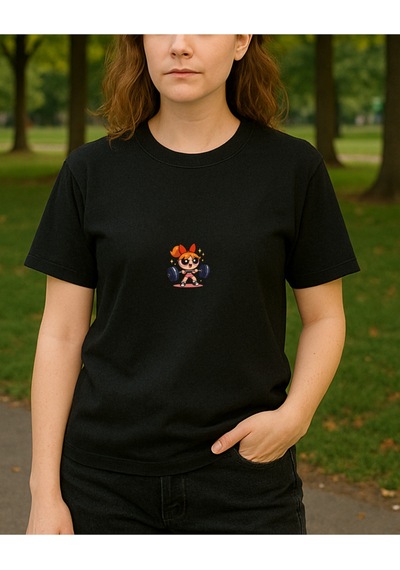 Hugo Boss Blossom Baskılı T-shirt Siyah