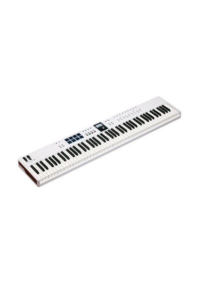 Keylab Essential 88 Mk3: Beyaz 88-tuş Yarı-ağır Tuşe Keyboard/ Mıdı Ve Modular Kontrolcü, Soft Synth