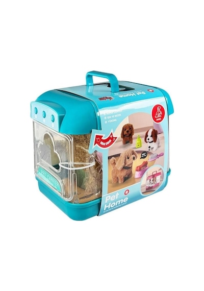 Nessiworld Jnd-6806 Hareketli Köpek Ve Işıklı Sesli Şeffaf Kafes Seti -vardem Oyuncak