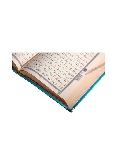 Rahle Boy Kadife Kuran-I Kerim (Turkuaz. Elif-Vavlı. Mühürlü)