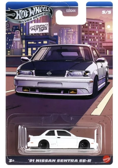 Hot Wheels Silver Compact Kings 91 Nissan Sentra Se-r Beyaz