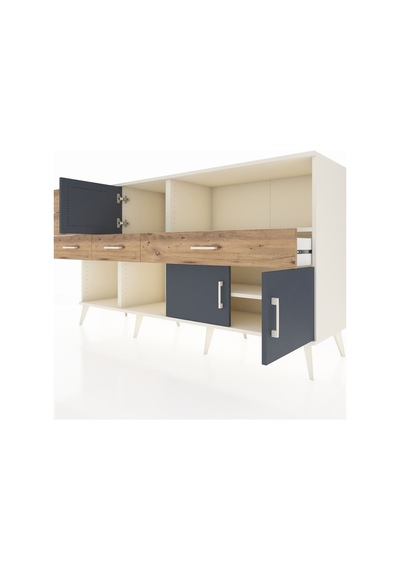 Kronos Konsol 2 Raflı 5 Çekmeceli 3 Kapaklı 176x59x99 Aytaşı-antr Aytaşı-antrasit/çam Kronos Konsol 2 Raflı 5 Çekmeceli 3 Kapaklı 176x59x99 Aytaşı-antr Aytaşı-antrasit/çam
