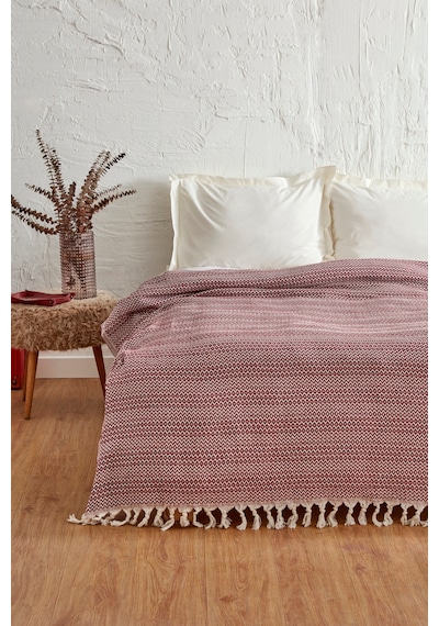 Karaca Home Levi Bordo Çift Kişilik Pike Bordo